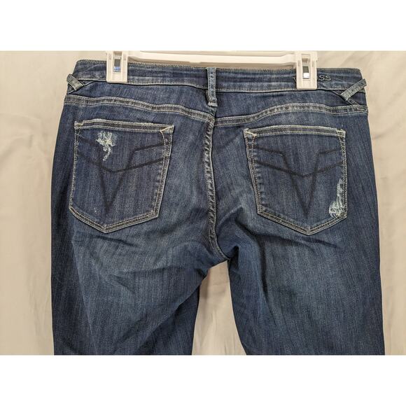Vigoss The Chelsea Skinny Jeans Size 29 Distressed Mid Rise Rips Denim Slim Fit - Picture 3 of 12